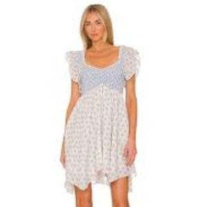 Loveshack Fancy Athalia Dress in Powder Blue